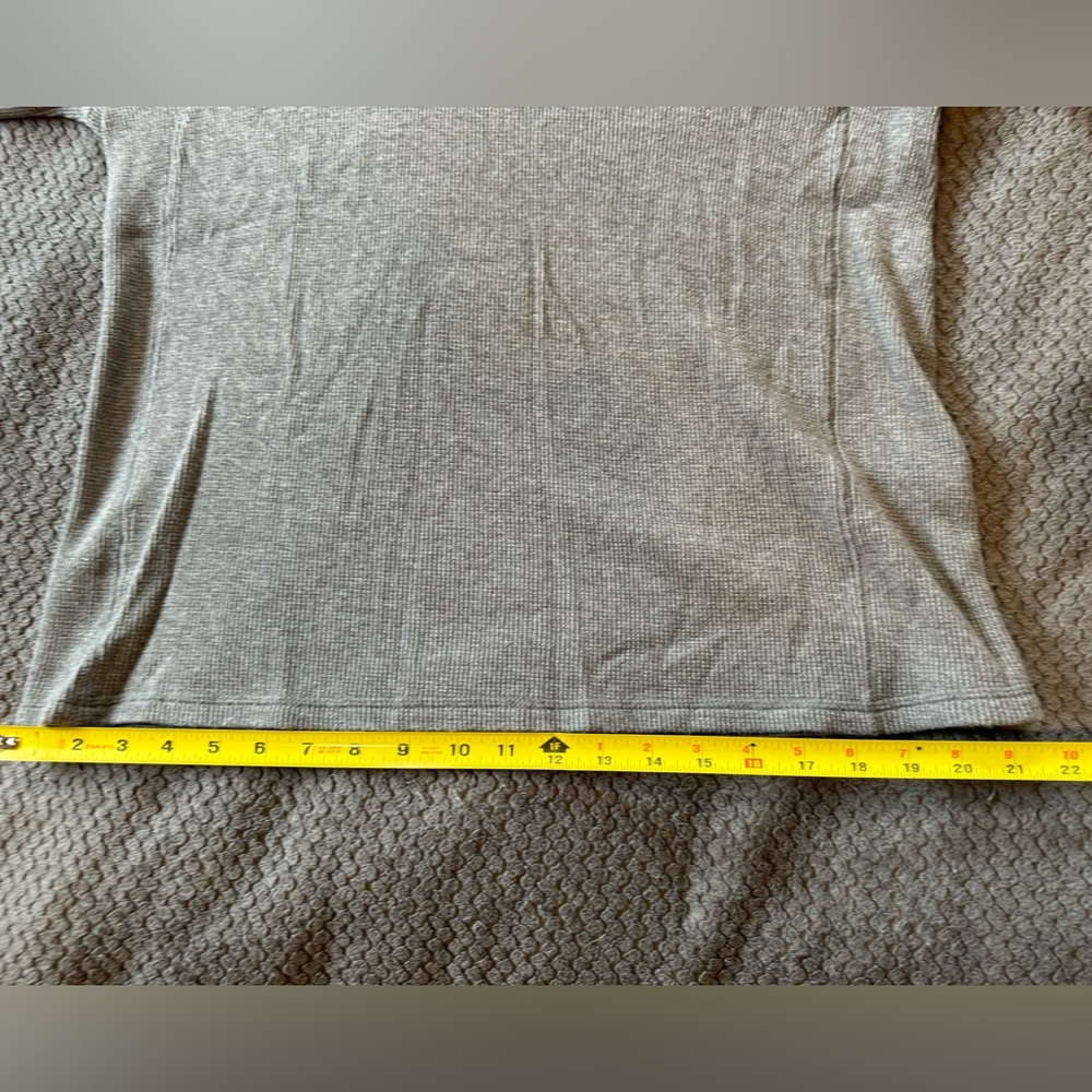 Mens Large Calvin Klein Grey Waffle Knit Base Layer warm thermal top - Picture 9 of 9